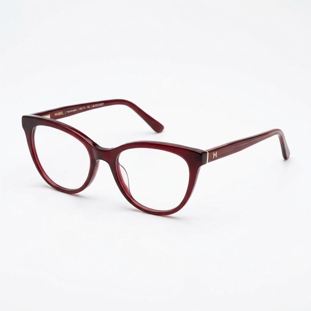 Elegant Cat-Eye Burgundy